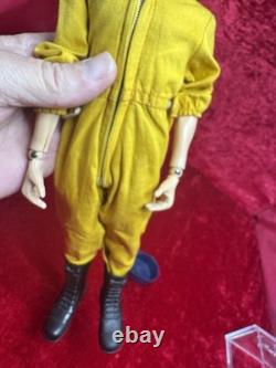 Vintage Gi Joe 1964 Action Pilot Early Goldenrod Brass Rivets Rubber Boots Nice