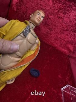 Vintage Gi Joe 1964 Action Pilot Early Goldenrod Brass Rivets Rubber Boots Nice