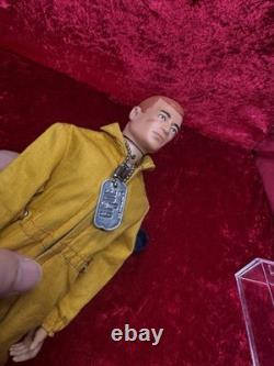 Vintage Gi Joe 1964 Action Pilot Early Goldenrod Brass Rivets Rubber Boots Nice