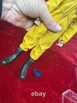 Vintage Gi Joe 1964 Action Pilot Early Goldenrod Brass Rivets Rubber Boots Nice