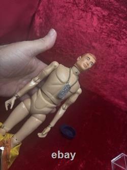 Vintage Gi Joe 1964 Action Pilot Early Goldenrod Brass Rivets Rubber Boots Nice