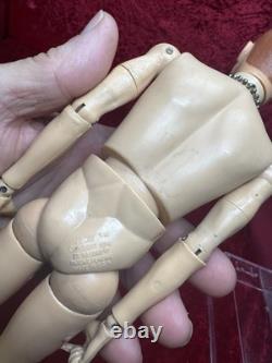 Vintage Gi Joe 1964 Action Pilot Early Goldenrod Brass Rivets Rubber Boots Nice