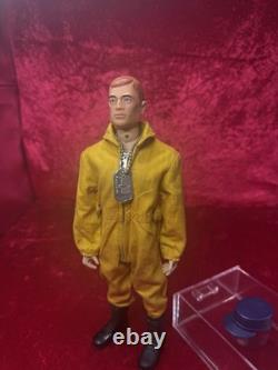 Vintage Gi Joe 1964 Action Pilot Early Goldenrod Brass Rivets Rubber Boots Nice