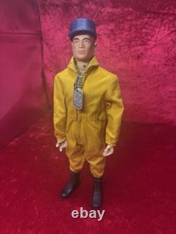 Vintage Gi Joe 1964 Action Pilot Early Goldenrod Brass Rivets Rubber Boots Nice