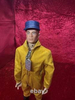 Vintage Gi Joe 1964 Action Pilot Early Goldenrod Brass Rivets Rubber Boots Nice