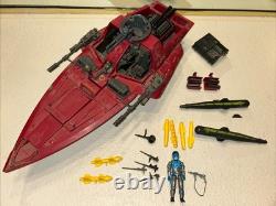 Vintage Gi Joe Cobra Enemy Hydrofoil Moray Attack Boat Military 1985 Lampreys BH