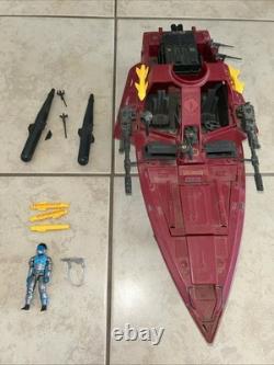 Vintage Gi Joe Cobra Enemy Hydrofoil Moray Attack Boat Military 1985 Lampreys BH