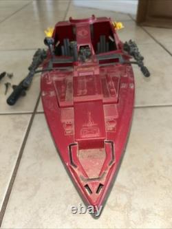 Vintage Gi Joe Cobra Enemy Hydrofoil Moray Attack Boat Military 1985 Lampreys BH
