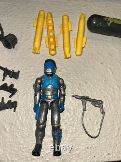 Vintage Gi Joe Cobra Enemy Hydrofoil Moray Attack Boat Military 1985 Lampreys BH