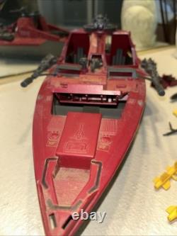 Vintage Gi Joe Cobra Enemy Hydrofoil Moray Attack Boat Military 1985 Lampreys BH