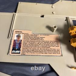 Vintage Gi Joe Uss Flagg Big Parts Lot 1986 Keel-haul File Card Missile Set HTF