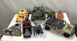 Vintage Gi Joe Vehicle Lot Tanks, Boats & Trucks Some for Parts And Repair
