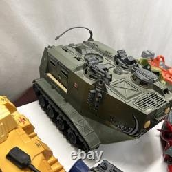 Vintage Gi Joe Vehicle Lot Tanks, Boats & Trucks Some for Parts And Repair