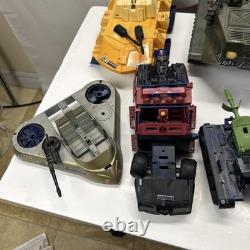 Vintage Gi Joe Vehicle Lot Tanks, Boats & Trucks Some for Parts And Repair