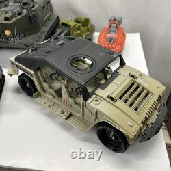 Vintage Gi Joe Vehicle Lot Tanks, Boats & Trucks Some for Parts And Repair