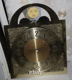 Vintage Grandfather Clock Face Moon Boat Deer Gears For Parts Art Steampunk