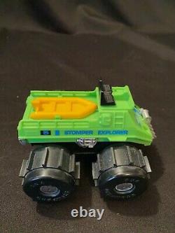 Vintage Green Stompers Explorer Water Demon 4x4 with Boat Toy Car Parts