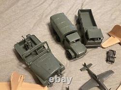 Vintage HG Toys Lot Normandy Invasion with Two Rare B-17's Boats Vehicles Parts