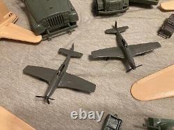 Vintage HG Toys Lot Normandy Invasion with Two Rare B-17's Boats Vehicles Parts