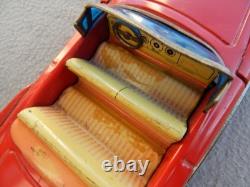 Vintage Haji Tin Friction 1957 Ford & Speed Boat On Trailer Parts Estate Find