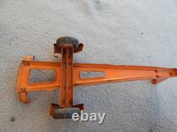 Vintage Haji Tin Friction 1957 Ford & Speed Boat On Trailer Parts Estate Find