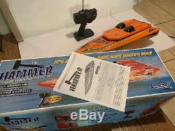 Vintage Hammer AquaCraft RC Boat Needs Repair Or For Parts
