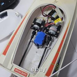 Vintage Harbor Freight Neptune RC Speed Boat 28 Whit Controller Repair Or Parts