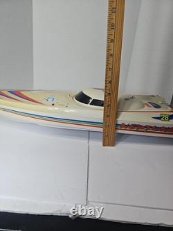 Vintage Harbor Freight Neptune RC Speed Boat 28 Whit Controller Repair Or Parts