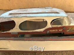 Vintage Harco 40 Yacht Cabin Cruiser RC Model Boat Build for Parts/Restore