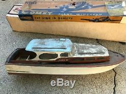 Vintage Harco 40 Yacht Cabin Cruiser RC Model Boat Build for Parts/Restore