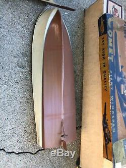 Vintage Harco 40 Yacht Cabin Cruiser RC Model Boat Build for Parts/Restore