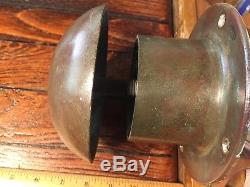 Vintage Heavily Cast Bronze Mushroom Opening Deck Vent 4 Deck Flange