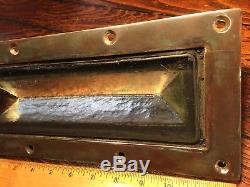Vintage Heavy Cast Bronze Glass Deck Prism Rectangular 5 X 12 (2 Available)