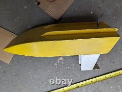 Vintage Hydroplane Model Wood Boat Parts Or Fix