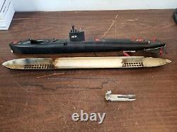 Vintage ITC Ideal Toy Corp Model Halibut Electric Powered Diving Submarine Parts