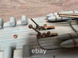 Vintage ITO Style White Tiger Byakko Toy Boat Japan 25 Non Working For Parts