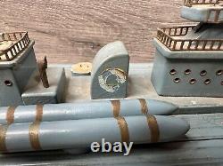Vintage ITO Style White Tiger Byakko Toy Boat Japan 25 Non Working For Parts