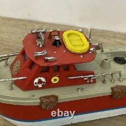 Vintage Ideal Motorific 1966 Mighty Blaze motorized fire boat toy For Parts