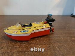 Vintage Ideal Plastic Boat 1968 Esso Avenger J-4 Non Working Parts