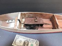 Vintage Jacrim K5 Hollow Hull Hobby Boat For Parts Or Repair About 21 Boston