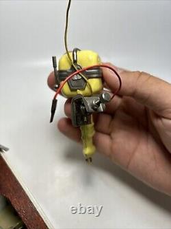 Vintage Japan Langcraft Wooden Battery Powered Yellow Motor Boat- PARTS REPAIR