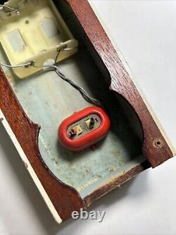 Vintage Japan Langcraft Wooden Battery Powered Yellow Motor Boat- PARTS REPAIR