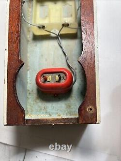Vintage Japan Langcraft Wooden Battery Powered Yellow Motor Boat- PARTS REPAIR