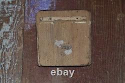 Vintage Japan Tin & Wood Battery Powered Boat For Parts/repair