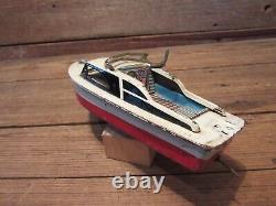 Vintage Japanese Tin Litho Wind-Up Toy Propeller Boat PARTS