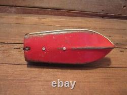 Vintage Japanese Tin Litho Wind-Up Toy Propeller Boat PARTS