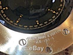 Vintage John E. Hand & Sons Dash Mount Compass 7 Bezel (full/no Bubbles) 4card