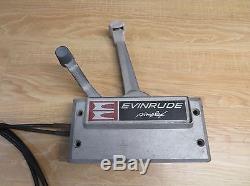 Vintage Johnson Evinrude Simplex Boat Controller with shift & throttle cables