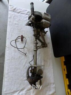 Vintage Johnson Model J Boat Motor Untested Sold As Parts or Repair