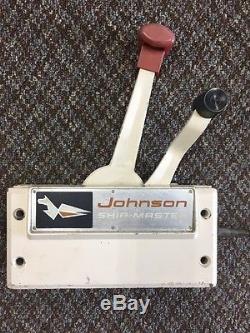 Vintage Johnson Ship-Master Outboard Boat Motor Control Box with Cables